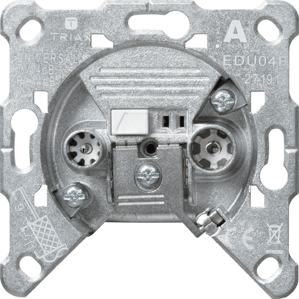 GIRA EDU 04 F - Antennensteckdose EDU 04 F 5 dB