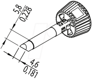 ERSA 0142CDLF46A - Ersadur Lötspitze