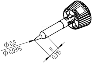 ERSA 0142PDLF08 - Ersadur Lötspitze