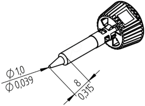 ERSA 0142PDLF10 - Ersadur Lötspitze