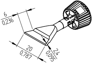 ERSA 0142ZDLF200 - Ersadur Lötspitze