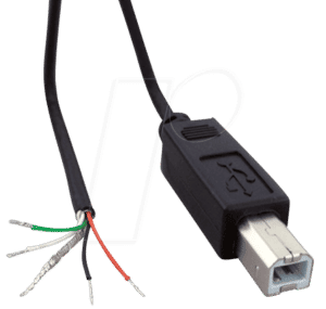 USB-B 10080107 - USB 2.0 B Stecker - freie Enden