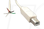 USB-B 10080108 - USB 2.0 B Stecker - freie Enden