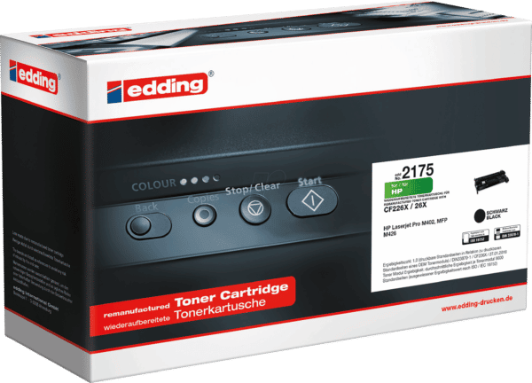 EDDING EDD-2175 - Toner - HP - schwarz - 26X - refill