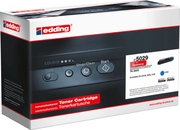 EDDING EDD-5029 - Toner - KYOCERA - cyan - TK-580C - refill
