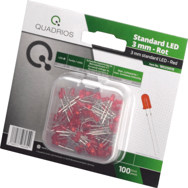 QUAD 1802O019 - LED 3 mm - Farbe Rot