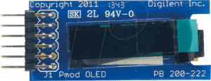 DIGIL 410-222 - Pmod OLED: 128 x 32 Pixel monochromatischer OLED-Bildschirm