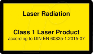 PICO 70112696 - Laser Warnlabel engl. DIN EN 60825