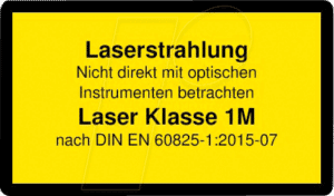 PICO 70114218 - Laser Warnlabel deutsch DIN EN 60825