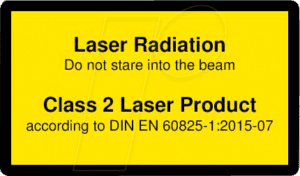 PICO 70115024 - Laser Warnlabel engl. DIN EN 60825