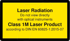 PICO 70119565 - Laser Warnlabel engl. DIN EN 60825