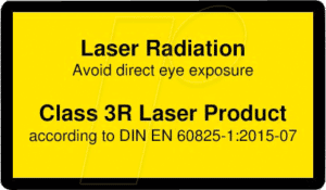 PICO 70119602 - Laser Warnlabel engl. DIN EN 60825