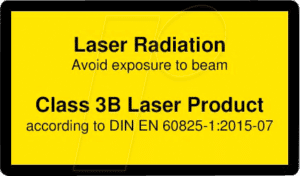 PICO 70119633 - Laser Warnlabel engl. DIN EN 60825