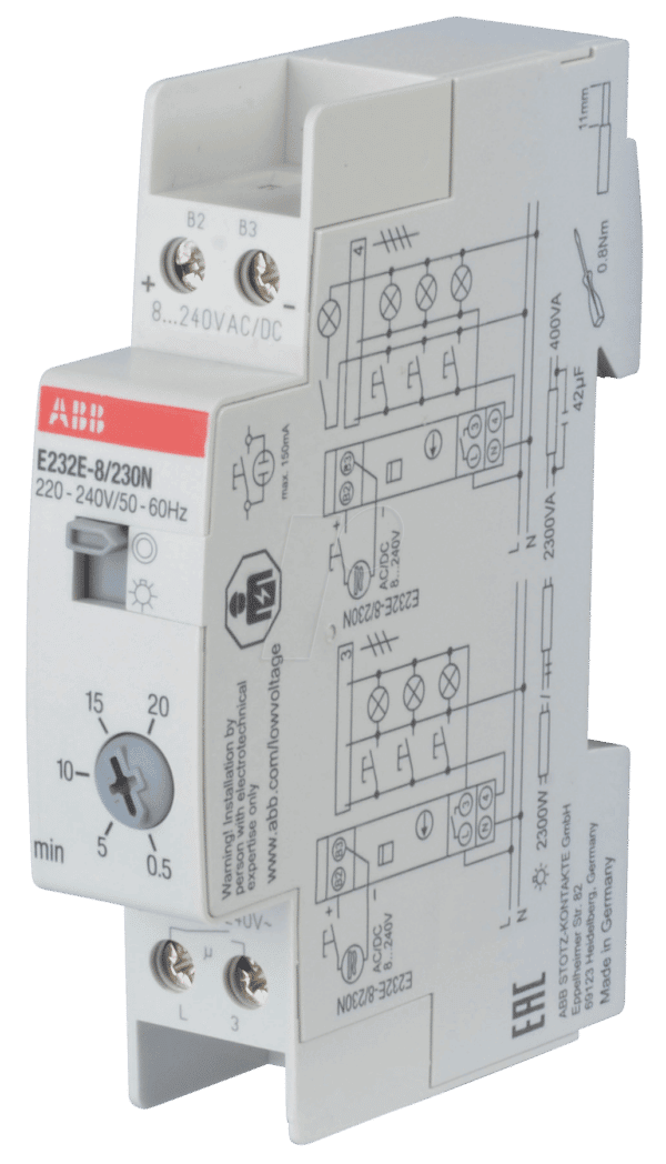 ABB E232E-8/230N - Treppenlichtzeitschalter - 8 V/230 V