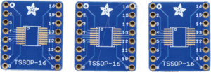 DEBO BO SMD16 - Entwicklerboards (3 Stück) - SMD-Breakout-Leiterplatte