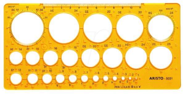 AR 5031 - Kreisschablone 1-36mm