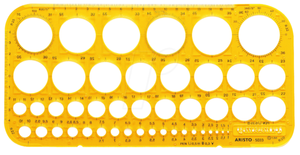 AR 5033 - Kreisschablone 1-36mm