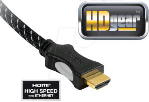 HDG HC0065-015B - High Speed HDMI Kabel mit Ethernet 1