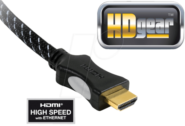 HDG HC0065-015B - High Speed HDMI Kabel mit Ethernet 1