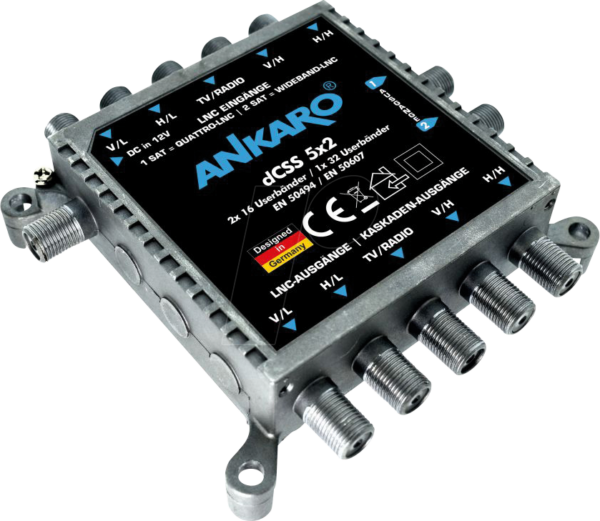 ANK DCSS 5X2 - Unicable Multischalter 5 in 2