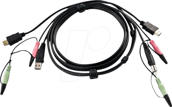 ATEN 2L-7D02UH - KVM Anschlusskabel HDMI schwarz