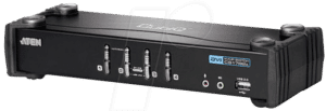 ATEN CS1764A - KVM Desktop Switch 4-Port USB/DVI - USB-Hub