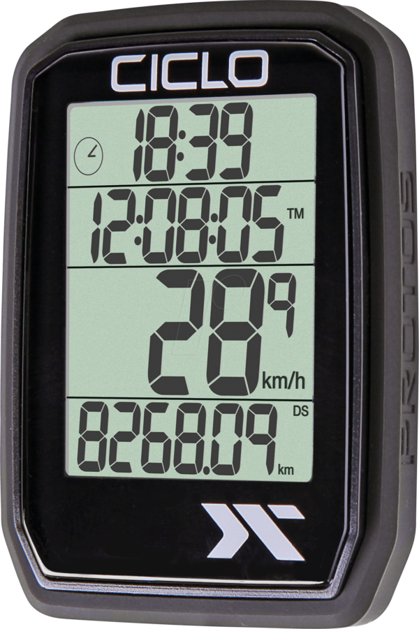 BIKE PROTOS105BK - Fahrrad-Computer mit 5 Funktionen