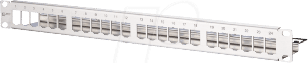 BTR 130921-00-E - Modul 19 Zoll Modulträger 1HE 24 Port Edelstahl unbestückt