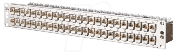 BTR 130B11P4-E - CAT.6A modul 48 Port 180° 1