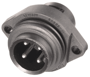 CA 6 GS - Einbaustecker mit Flansch CA-Serie