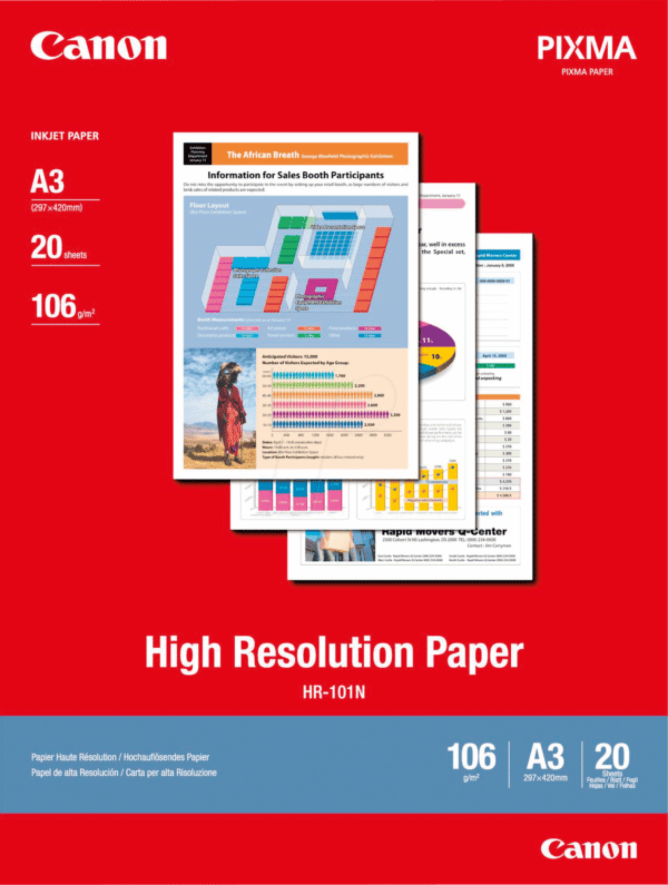 CANON 1033A006 - hochauflösendes Papier 297 x 420 mm – 20 Blatt