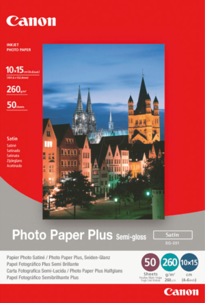 CANON 1686B015 - Fotopapier Plus Seidenglanz 100 x 150 mm – 50 Blatt