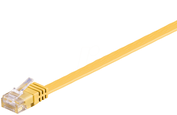 GOOBAY 96414 - Cat.6 Flachkabel gelb  2 m