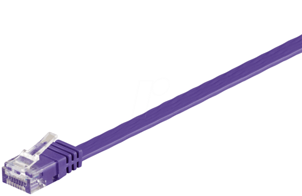 GOOBAY 96417 - Cat.6 Flachkabel violett  2 m