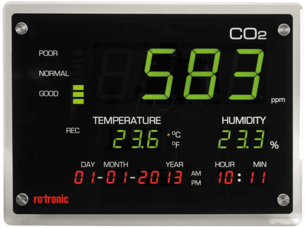 CO2 DISPLAY - Luftgüte-Messgerät