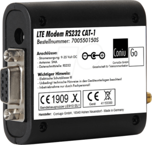CONIU 700550150S - LTE Modem RS232 CAT 1