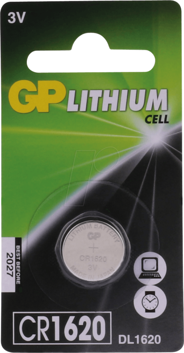 CR 1620 GP - Lithium-Knopfzelle