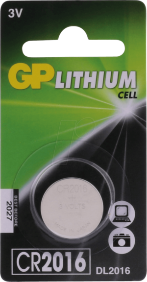 CR 2016 GP - Lithium-Knopfzelle