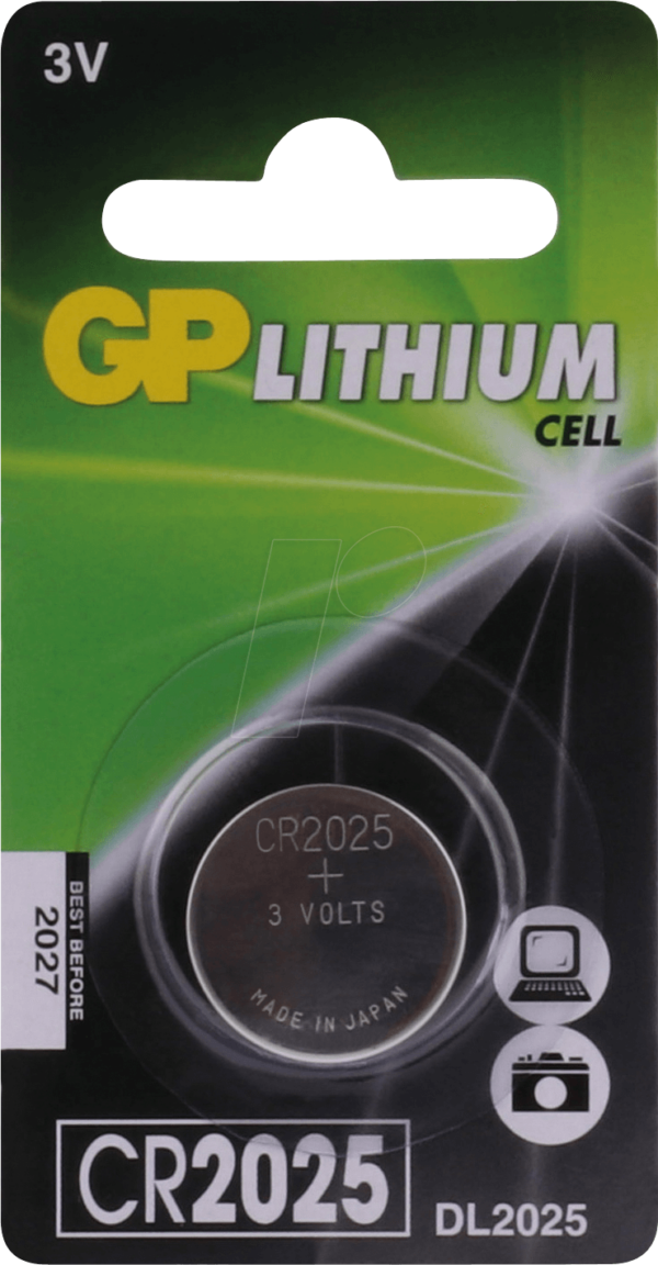 CR 2025 GP - Lithium-Knopfzelle