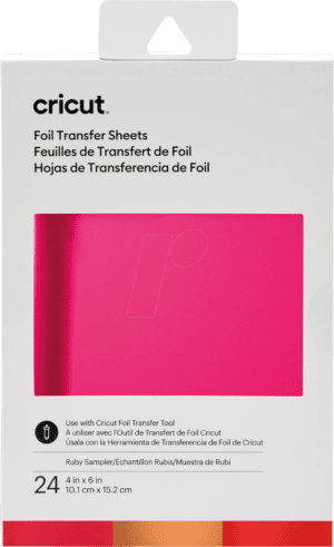 CRICUT 2008717 - Foil Transfer Sampler - 24 Blatt 4 x 6''