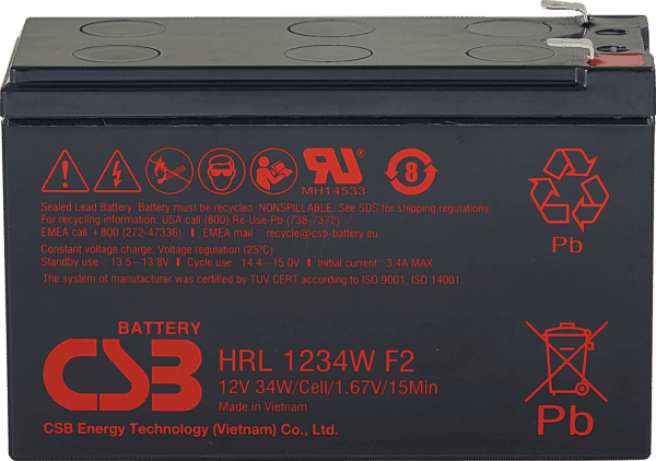 CSB HRL1234WF2FR - Blei-Vlies-Akku