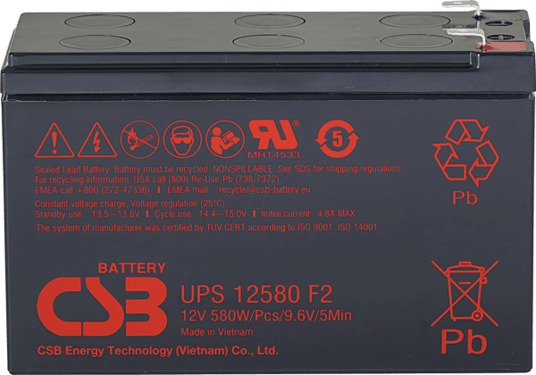 CSB UPS12580 - Blei-Vlies-Akku
