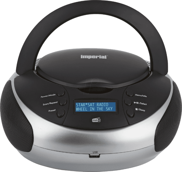 DABMAN PBB2 - CD Boombox mit DAB+/UKW und USB