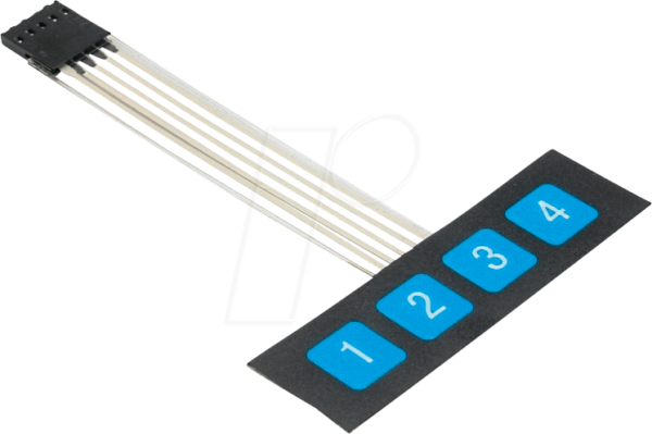 DEBO TAST 1X4 - Entwicklerboards - Folientastatur