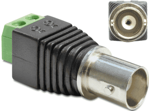 DELOCK 65416 - BNC Buchse > Terminalblock 2 Pin