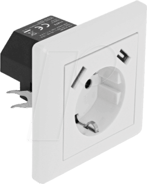 DELOCK 11473 - Einbausteckdose mit 2x USB Ladeport 2x 2