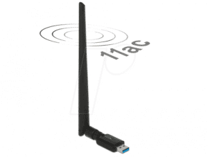 DELOCK 12535 - WLAN USB3.0 Stick Dualband 2.4/5 GHz WLAN_AC 867+300 externe Ant