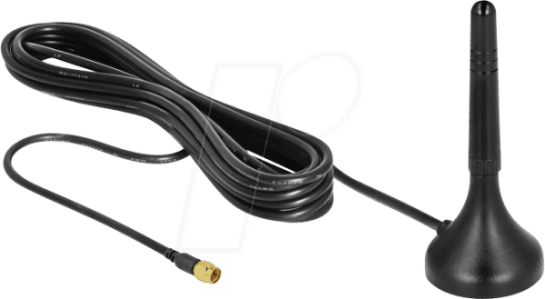 DELOCK 12583 - Antenne LTE SMA Stecker 1 - 2 dBi starr omnidirektional