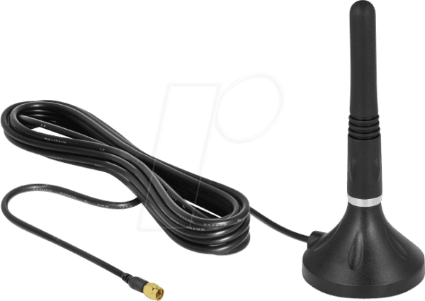 DELOCK 12585 - Antenne LTE SMA Stecker 2 - 3 dBi 11 cm starr omnidirektional