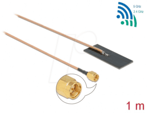 DELOCK 12610 - Antenne WLAN SMA Stecker - 1